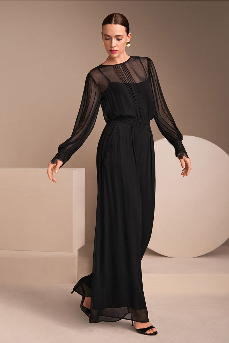 Delicate viscose crepe blouse