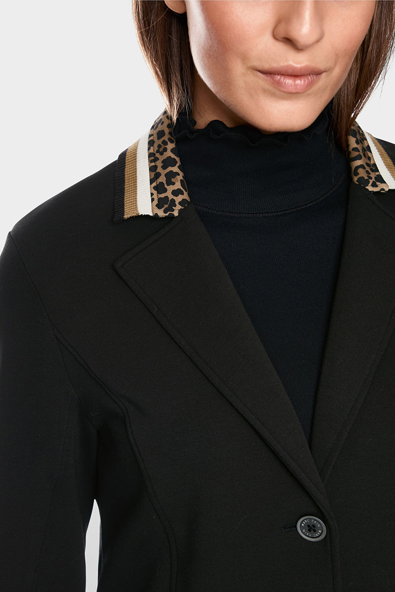 Single-breasted blazer in beaver