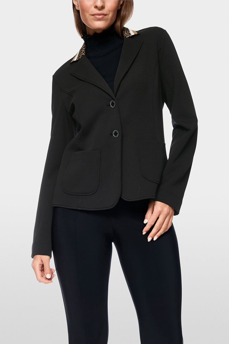 Single-breasted blazer in beaver