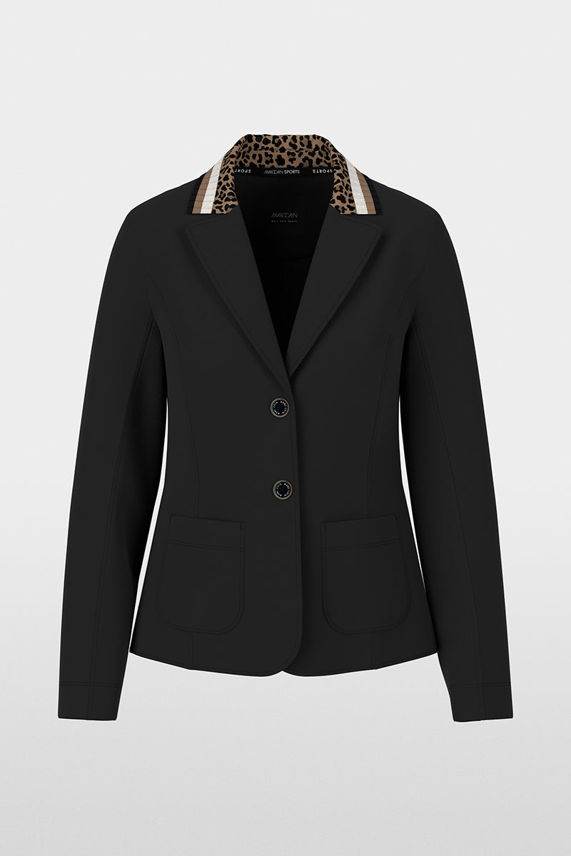 Single-breasted blazer in beaver