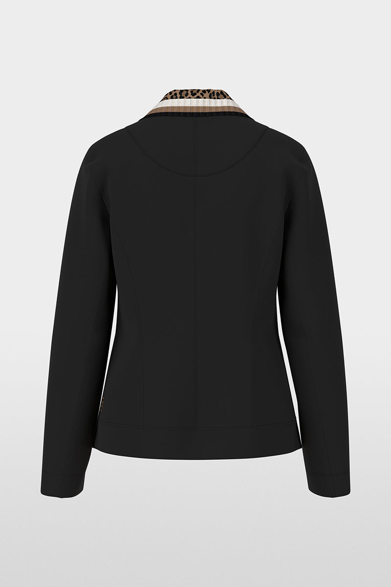 Single-breasted blazer in beaver