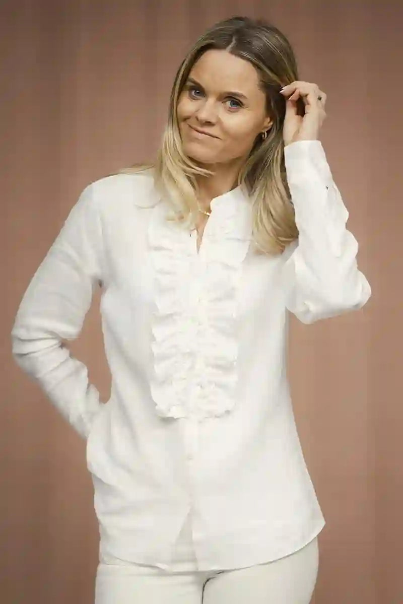 Hillary Blouse, Front frill