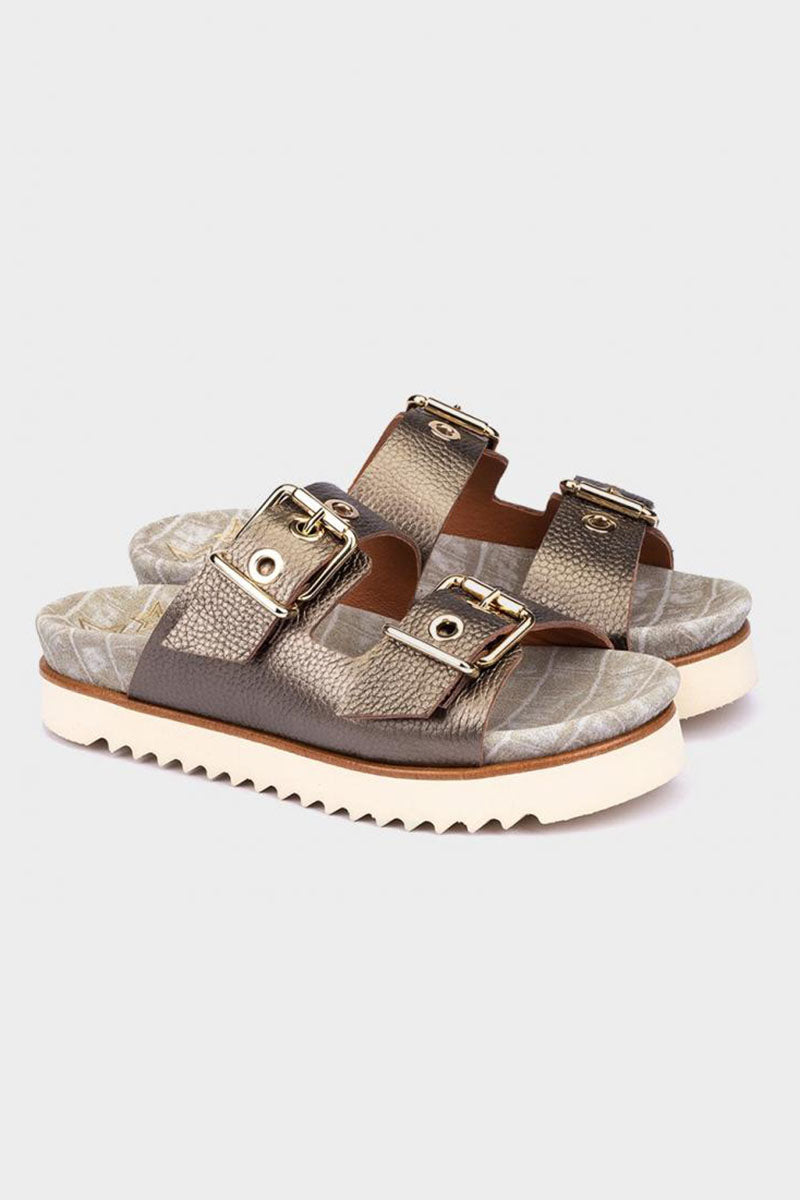 Bari Flat leather sandals