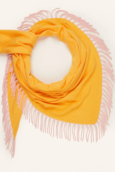 Wool triangle scarf