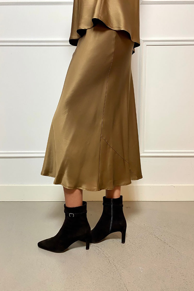 A-line midi skirt