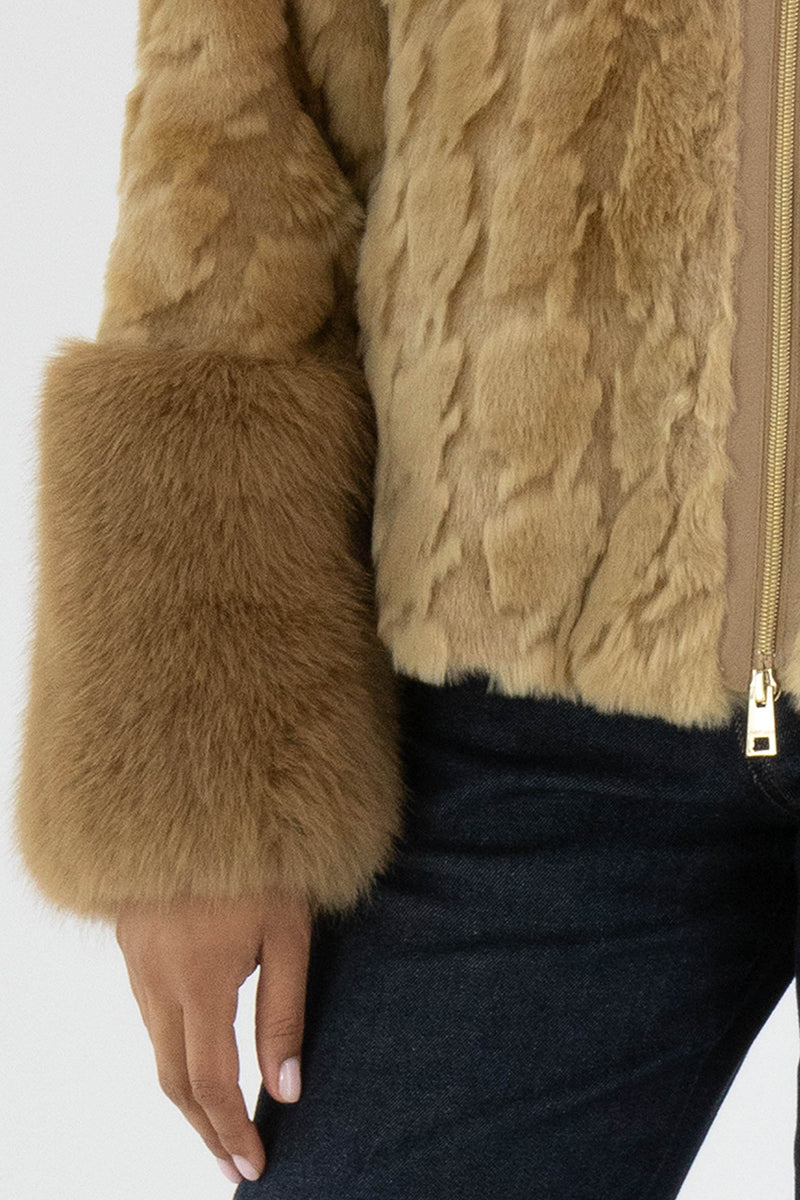 Outdoor faux fur