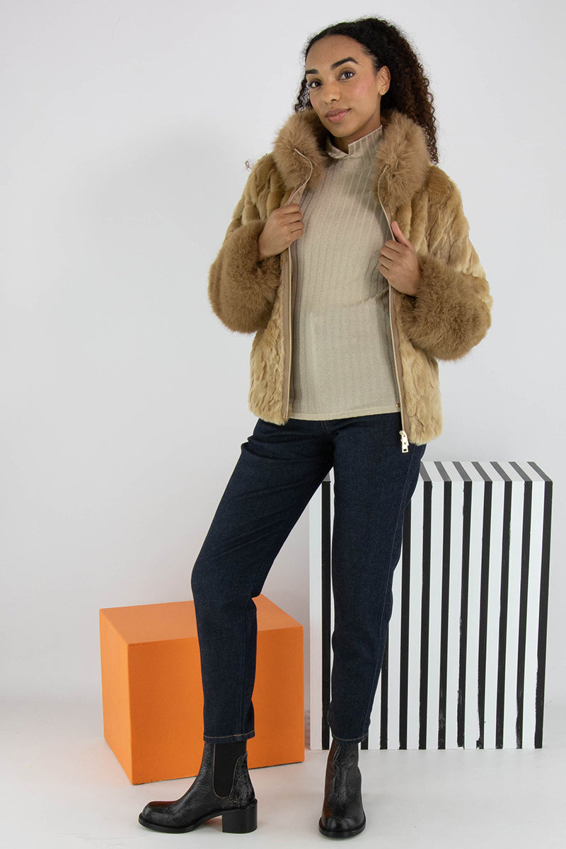 Outdoor faux fur