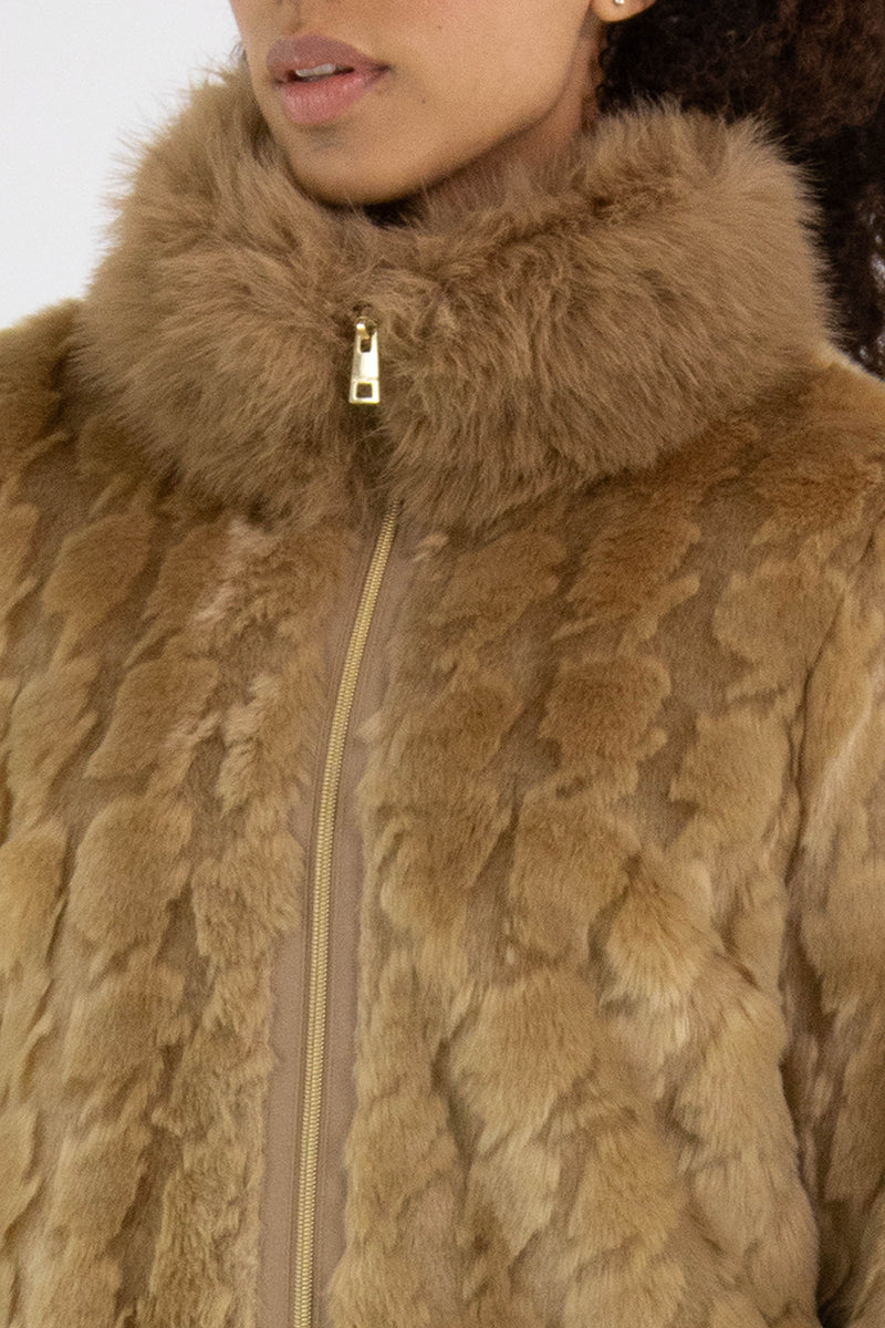 Outdoor faux fur