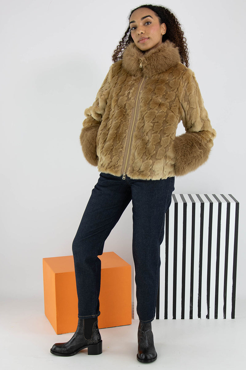 Outdoor faux fur
