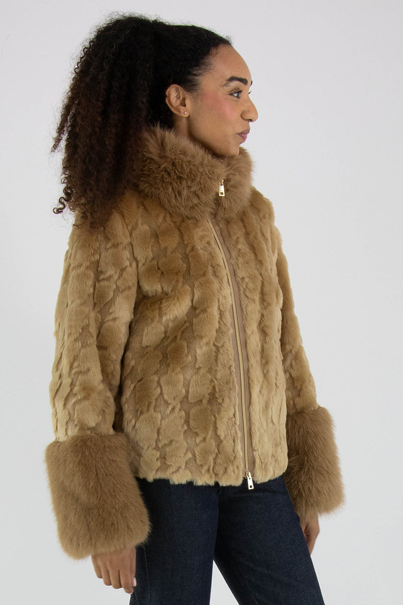 Outdoor faux fur