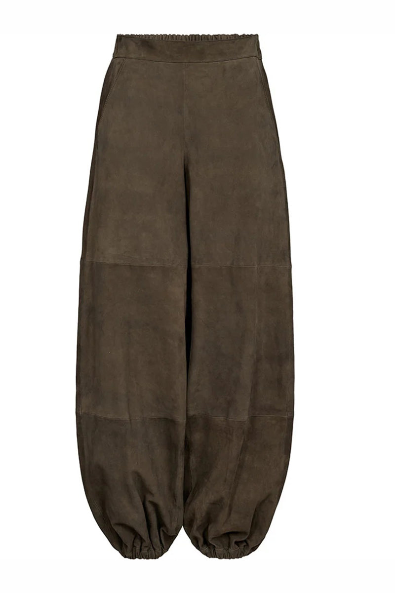 EllaDEP Suede Balloon Pants