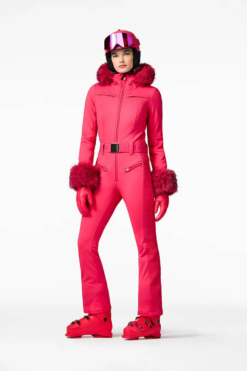 Angele Ski Suit Faux Border
