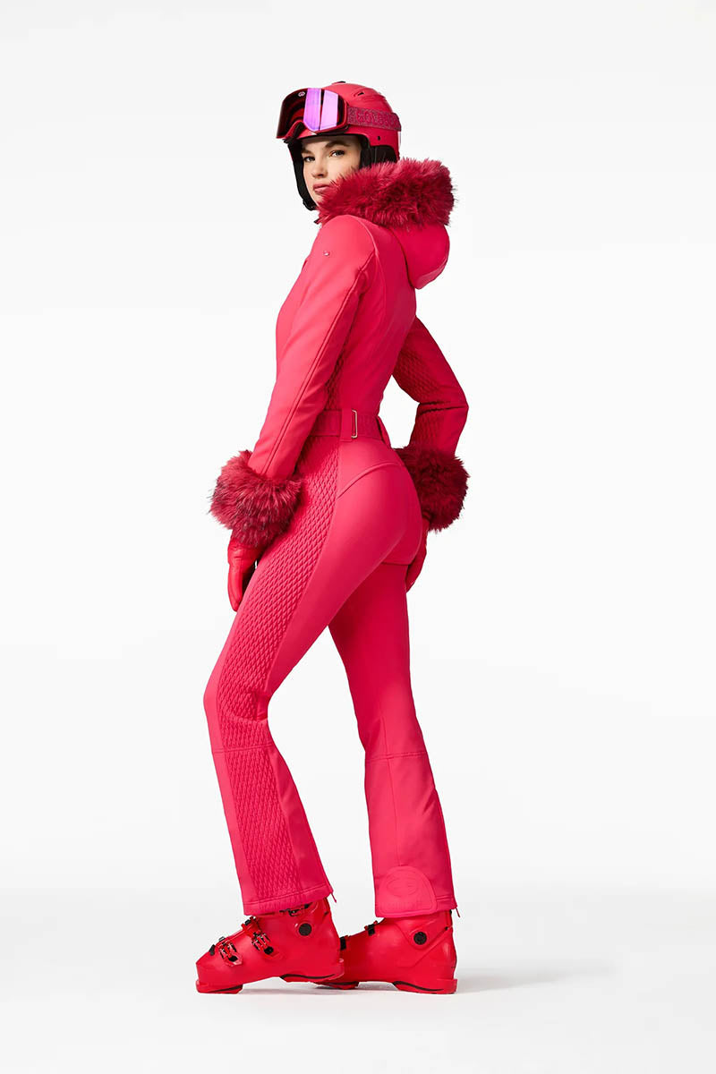 Angele Ski Suit Faux Border