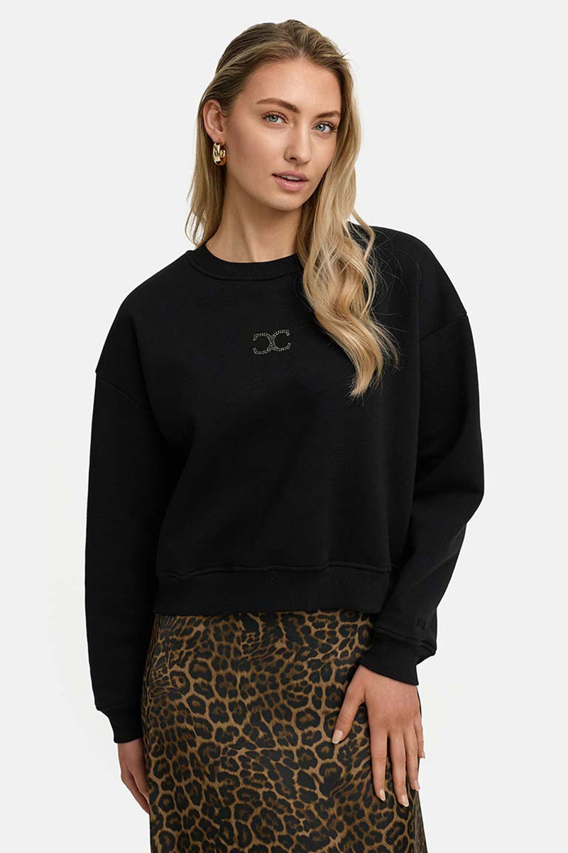 Sweatshirt with glitter detail
