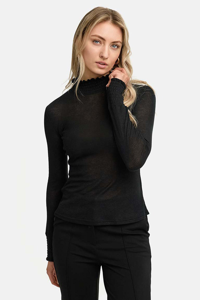 Long sleeve shirt in tencel jersey