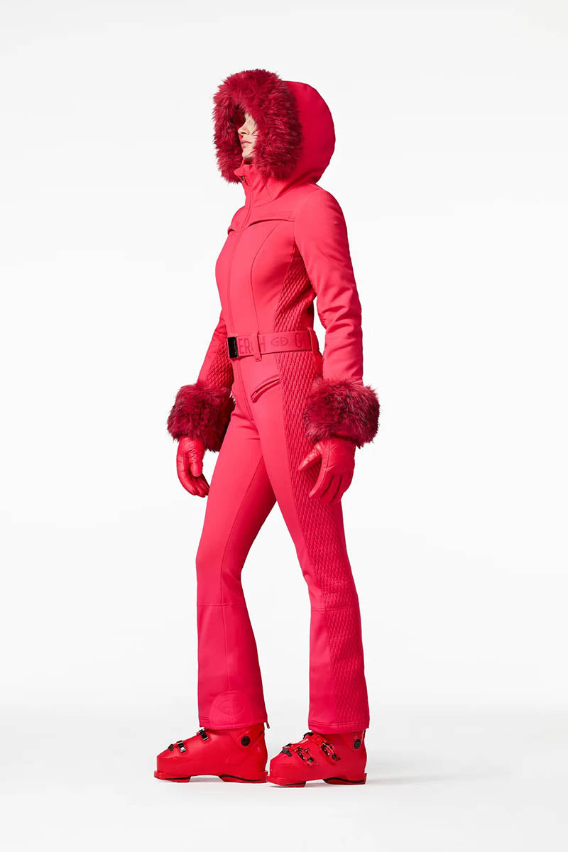 Angele Ski Suit Faux Border