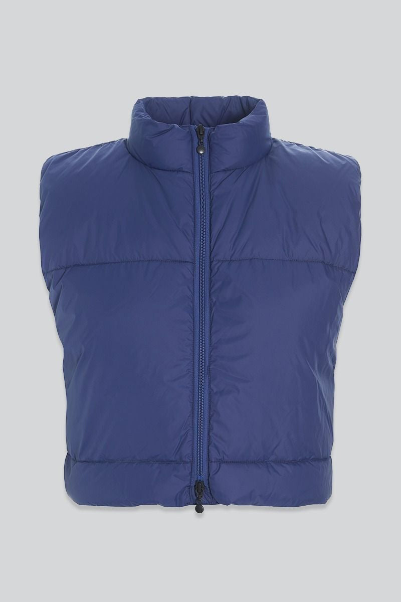 Feather down short waistcoat
