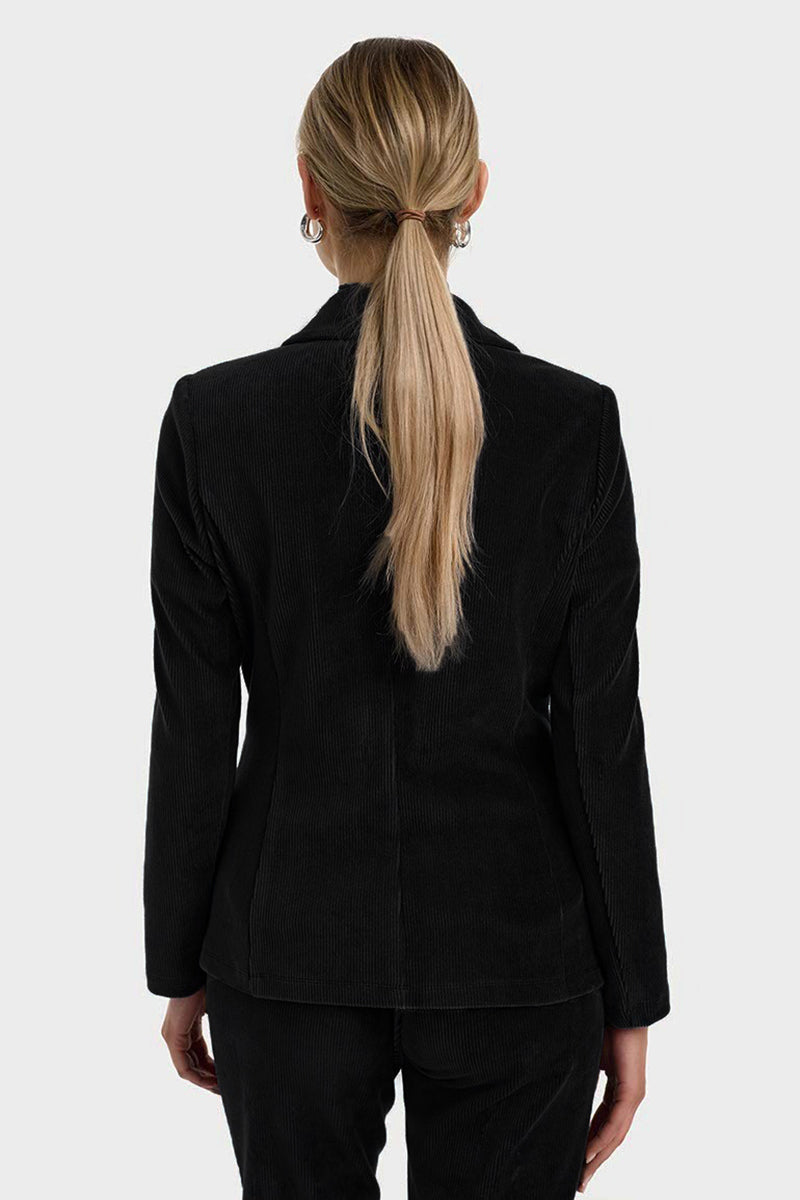 Corduroy jersey blazer