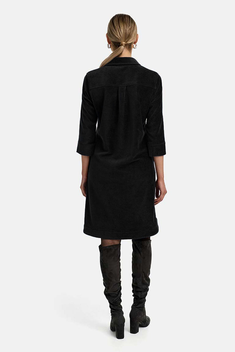 Dress in corduroy jersey