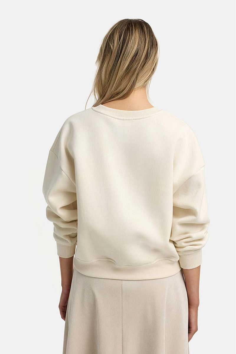 Sweatshirt with glitter detail