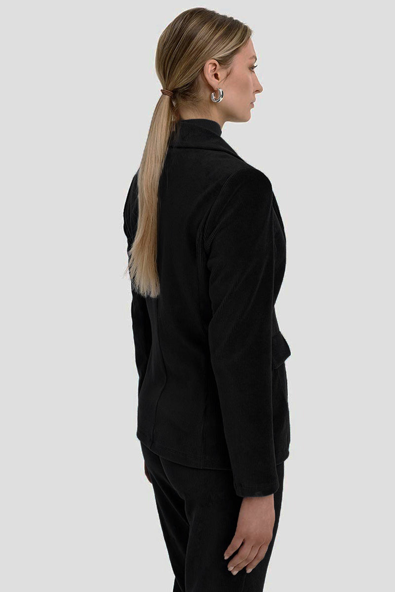 Corduroy jersey blazer