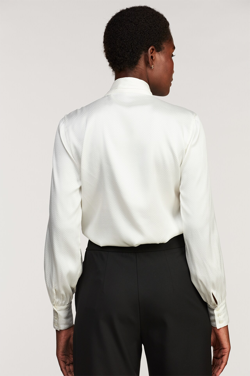 Selma Blouse, Bowtie Flyfront