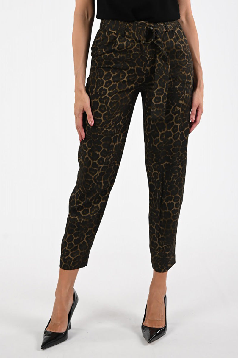 Trousers in viscose twill