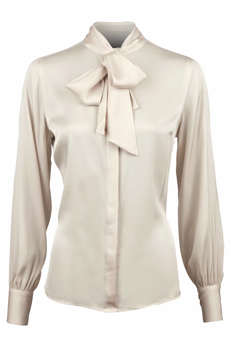 Selma Blouse, Bowtie Flyfront
