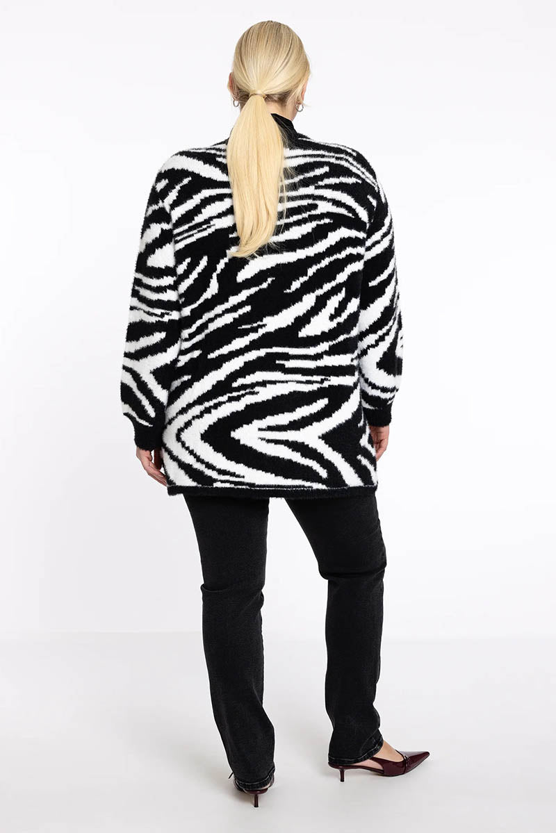 Cardigan long Zebra