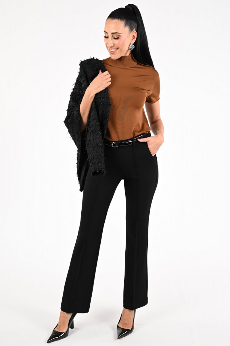 Knitted shirt in viscose