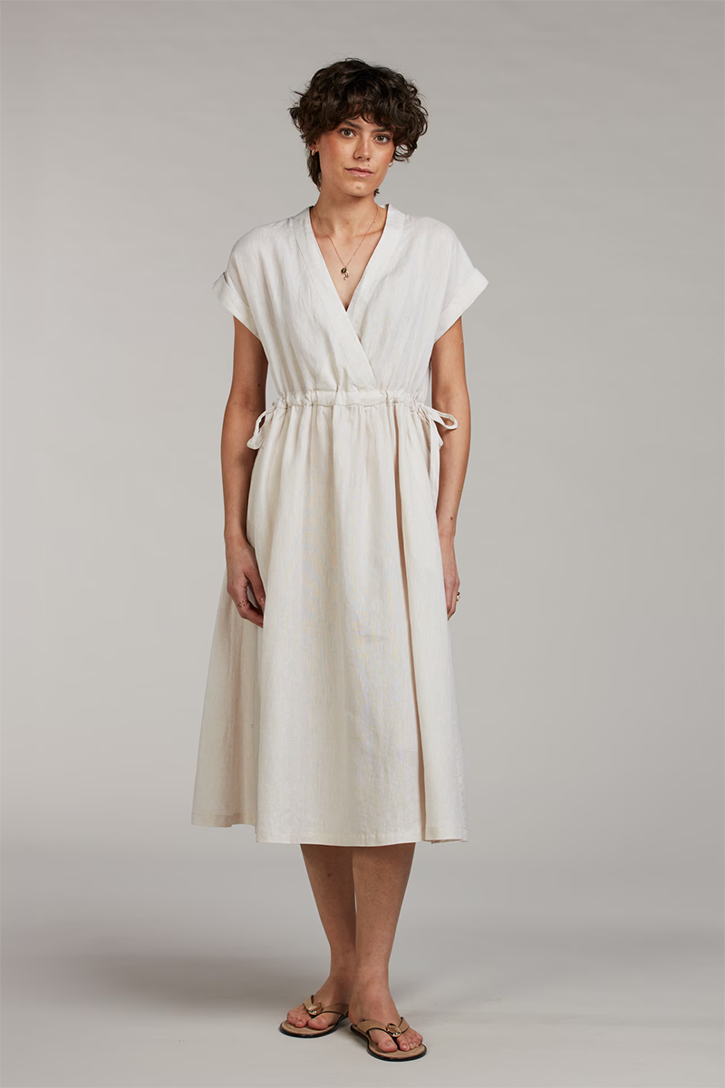 Lana Dress, V-neck wrap