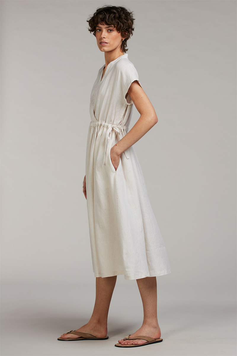Lana Dress, V-neck wrap