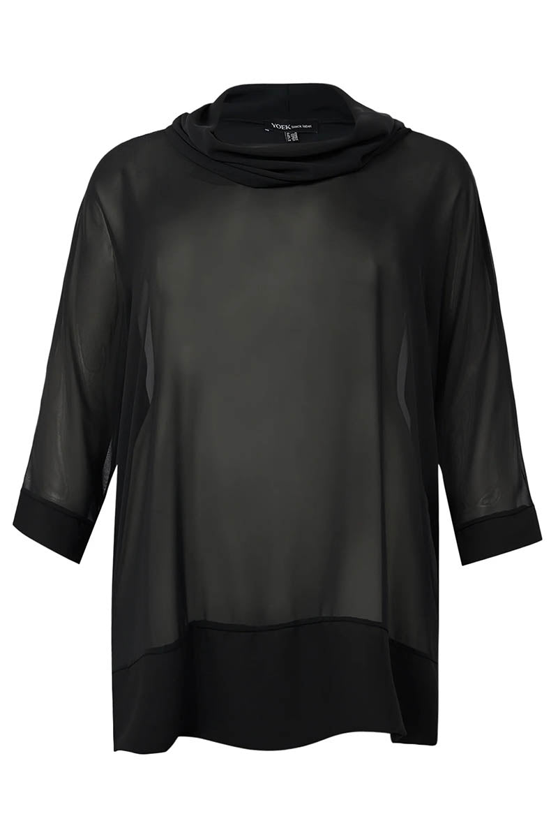 Tunic collar Chiffon