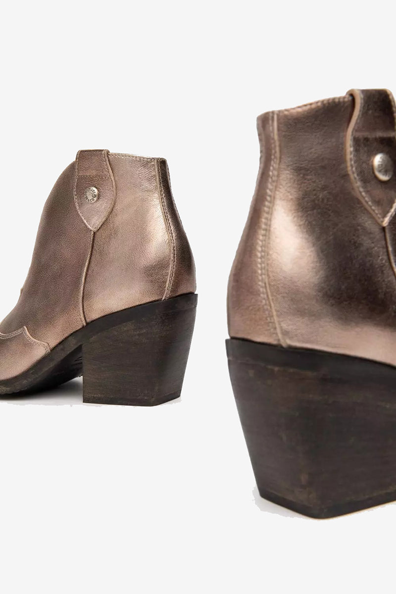 Leather ankle boots