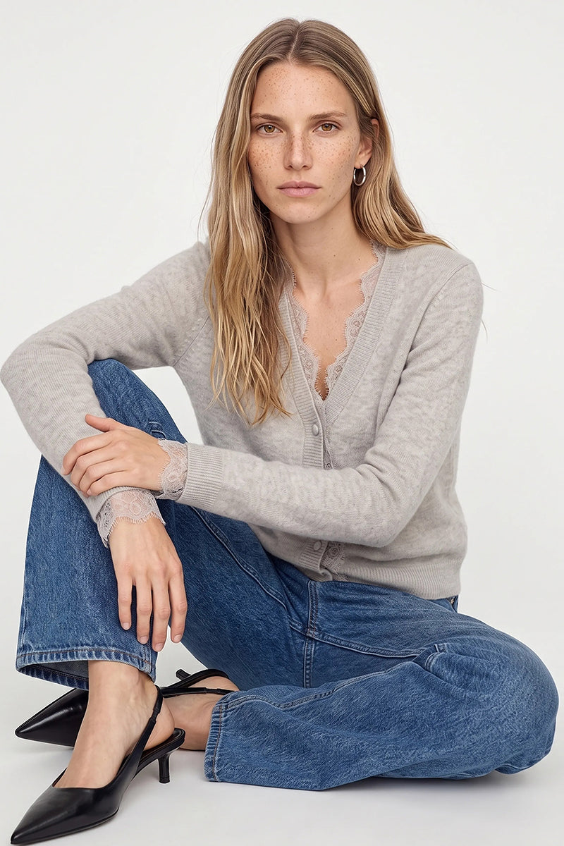 MMHelmi Lace Knit Cardigan