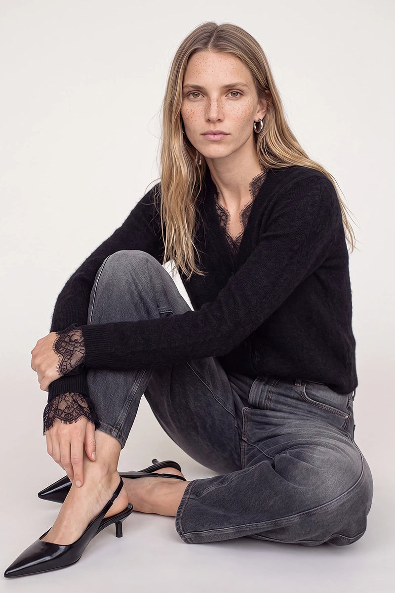 MMHelmi Lace Knit Cardigan