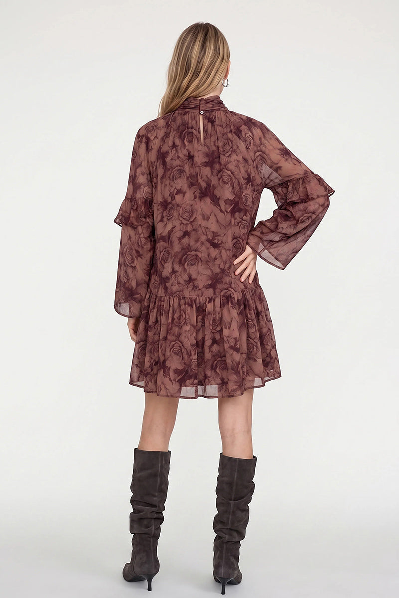 MMRoya Ruffle Rose Dress