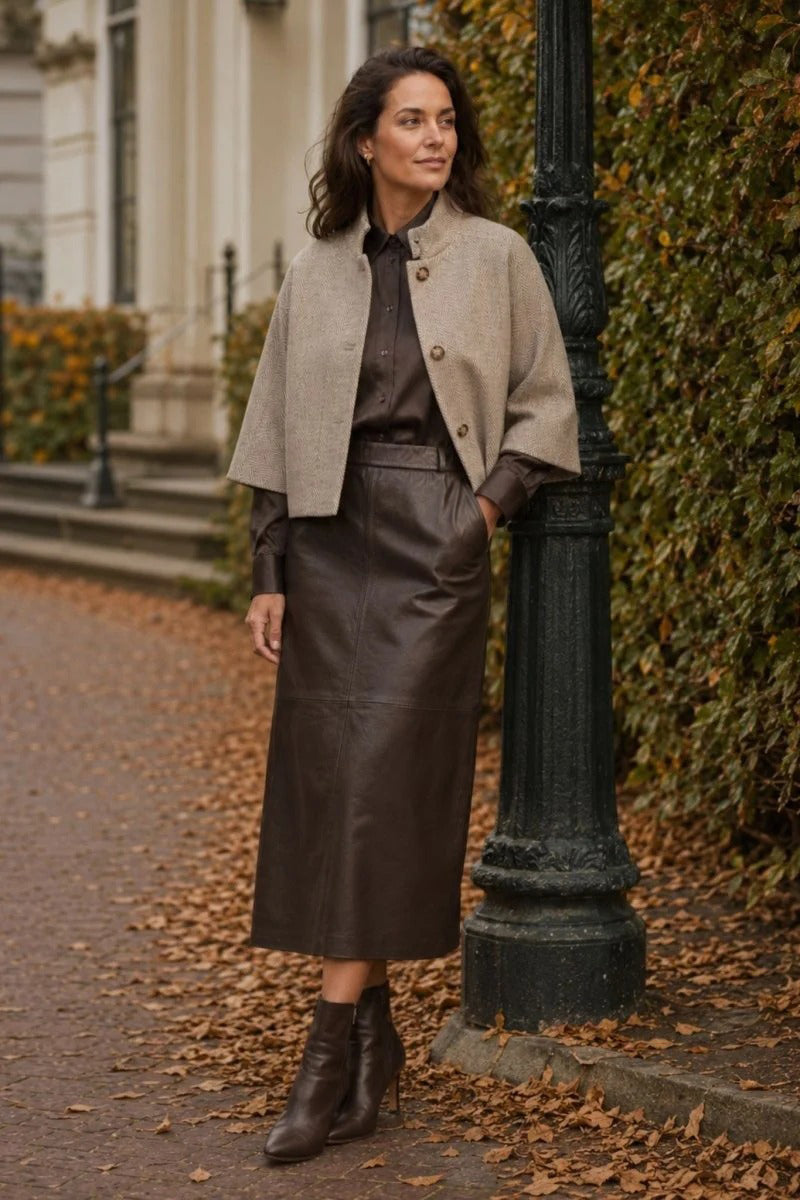 Lalia leather skirt