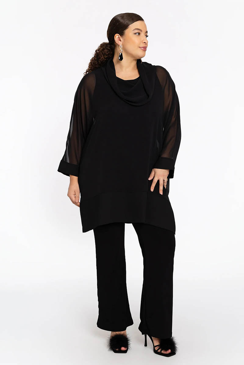 Tunic collar Chiffon