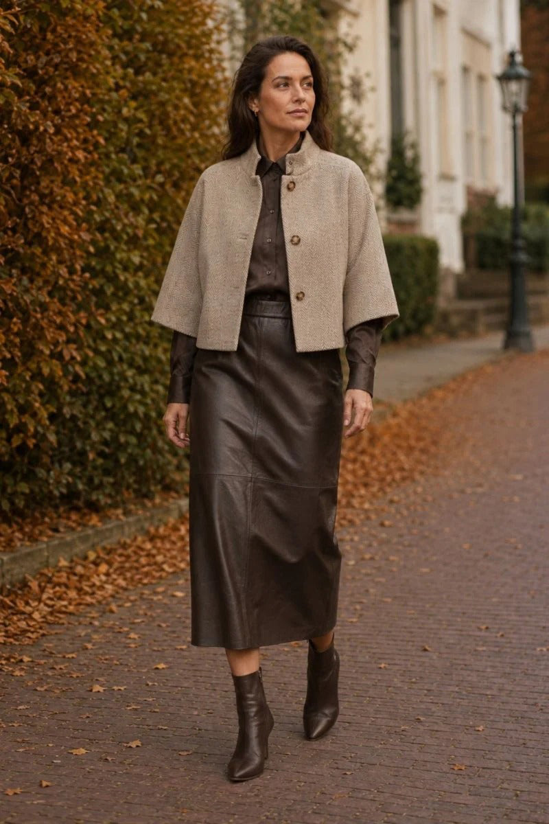 Lalia leather skirt