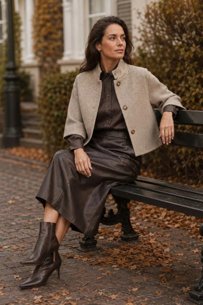 Lalia leather skirt