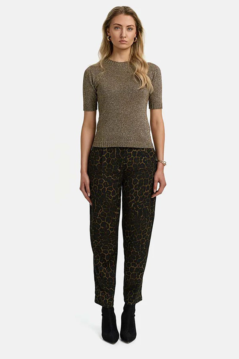 Pullover in glitter yarn