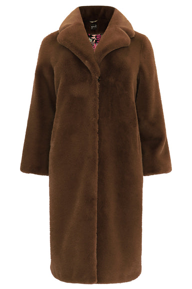 Blazzer coat with vegan fur