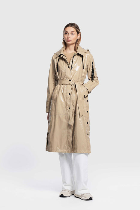 Long Coat With Detachable Hood