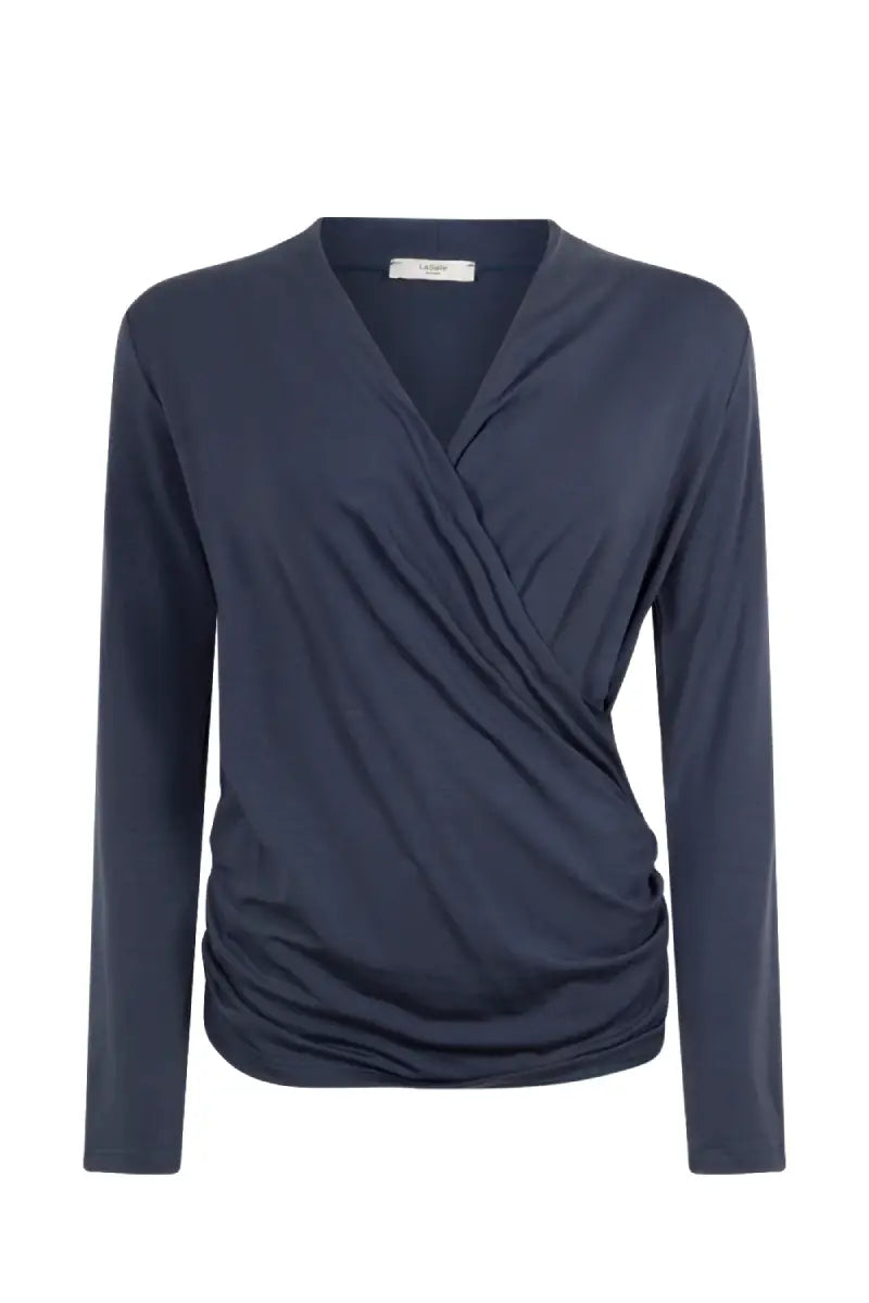 Wrap top long sleeve