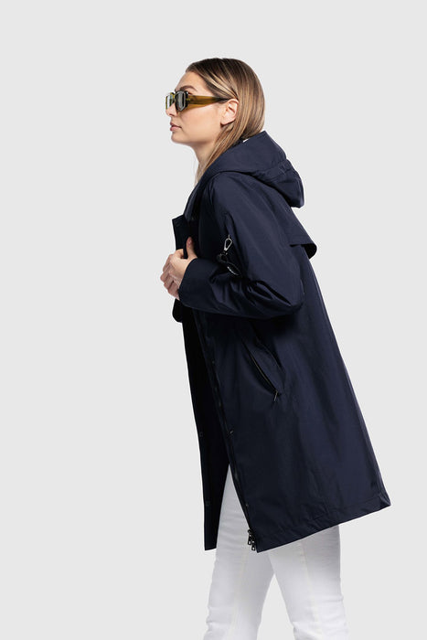 Lightweight Raincoat With Detachable Hood