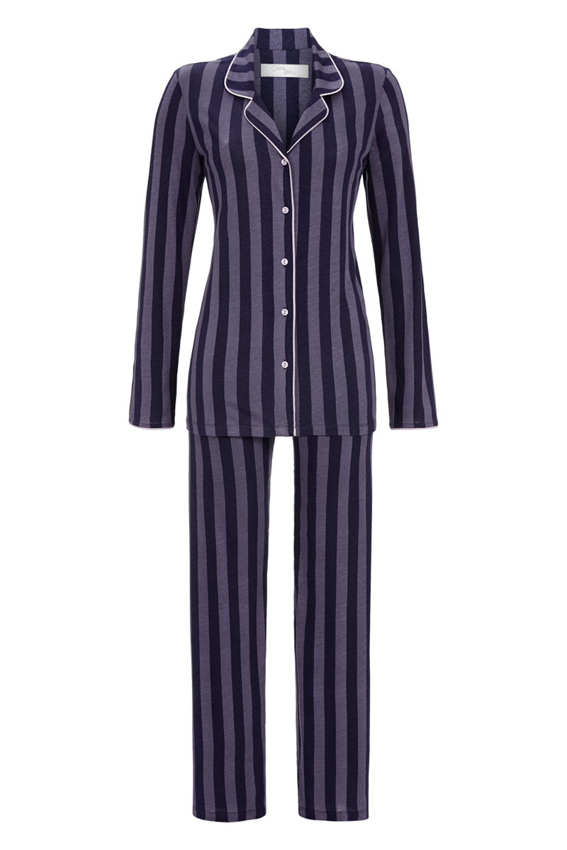 Pajamas with a button-through top