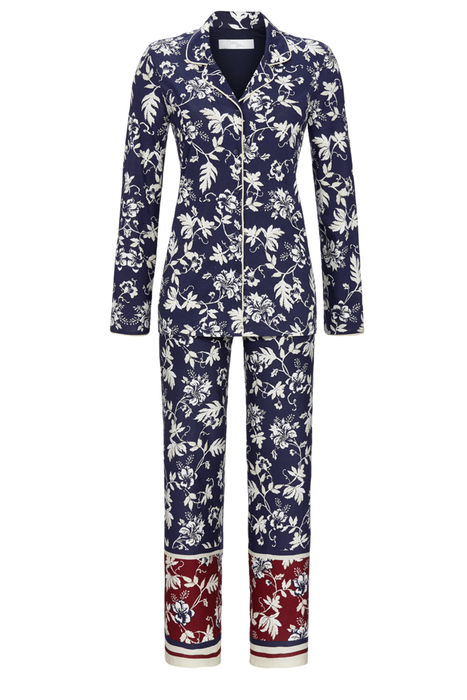 Pajamas with a button-through top
