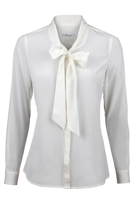 Feminine blouse, long sleeve, bow