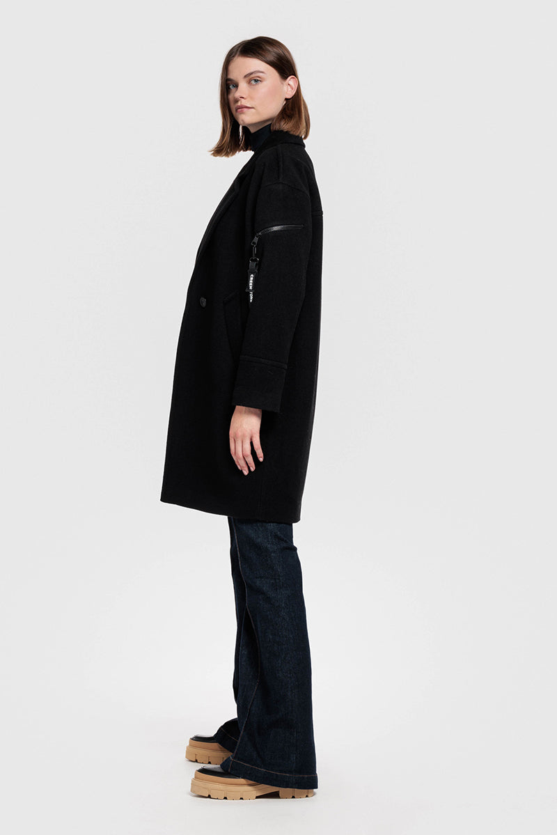 Wool Cashmere Blazer Coat